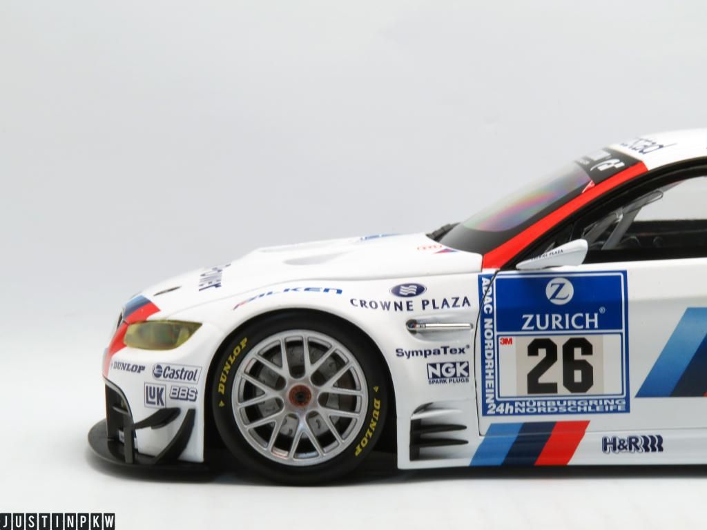 MINICHAMPS BMW M3 GT2 2010年モデル MINICHAMPS BMW M3 GT2 2010 Racing Car Model 1/18 Scale